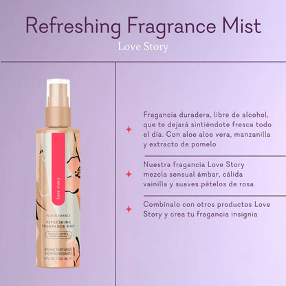 Splash de fragancia refrescante - Love Story (KISS CON FEROMONAS)